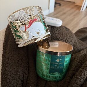 Bath & Body Works Winter Candle & Holder Set